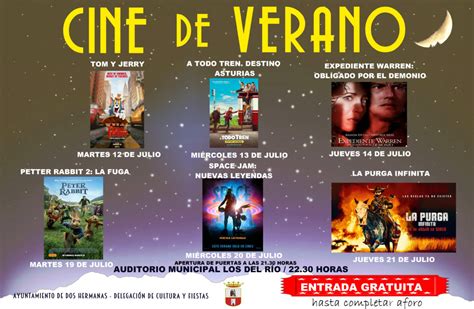 cartelera cine verano tomares